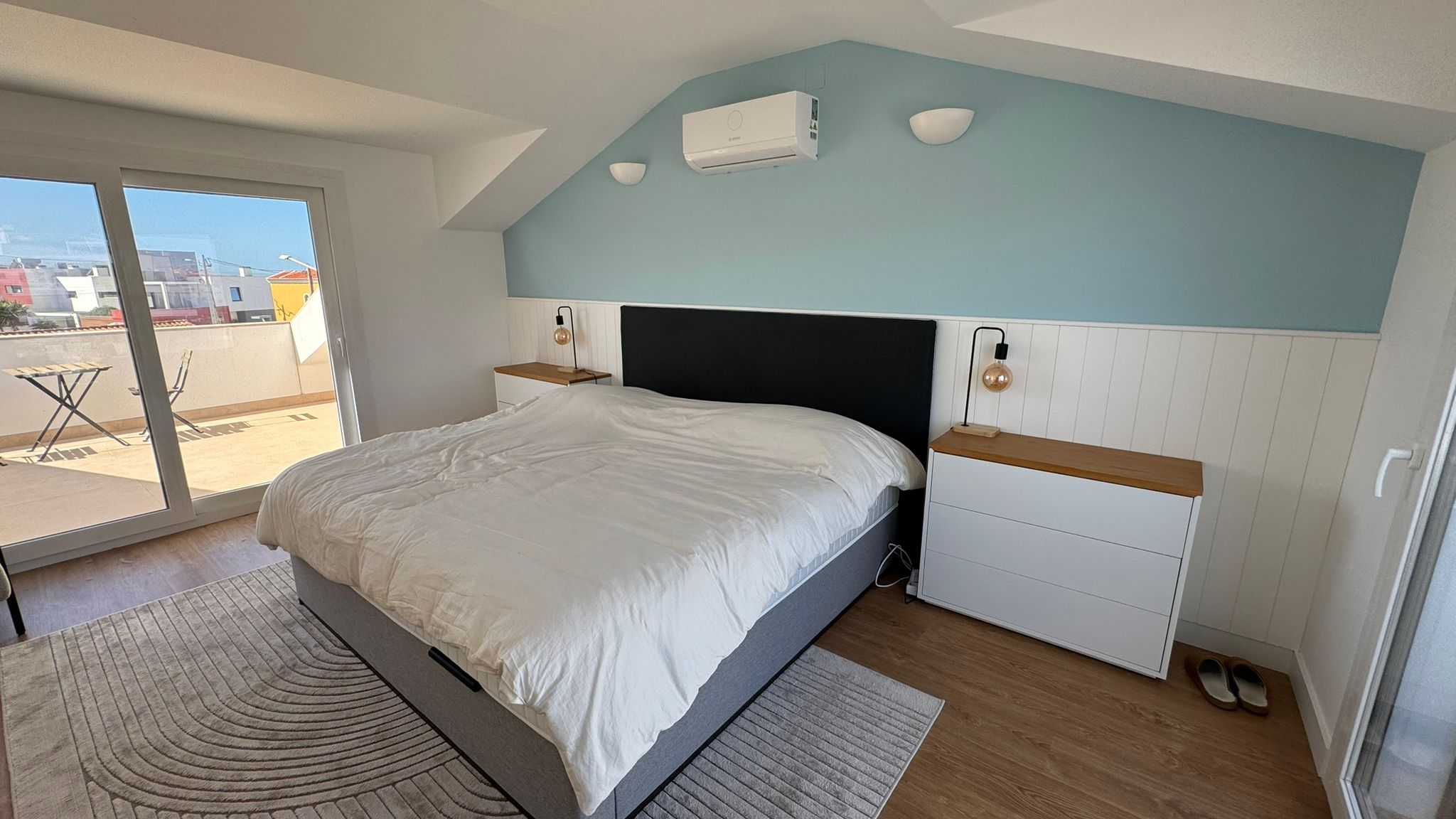 Master bedroom with terrace