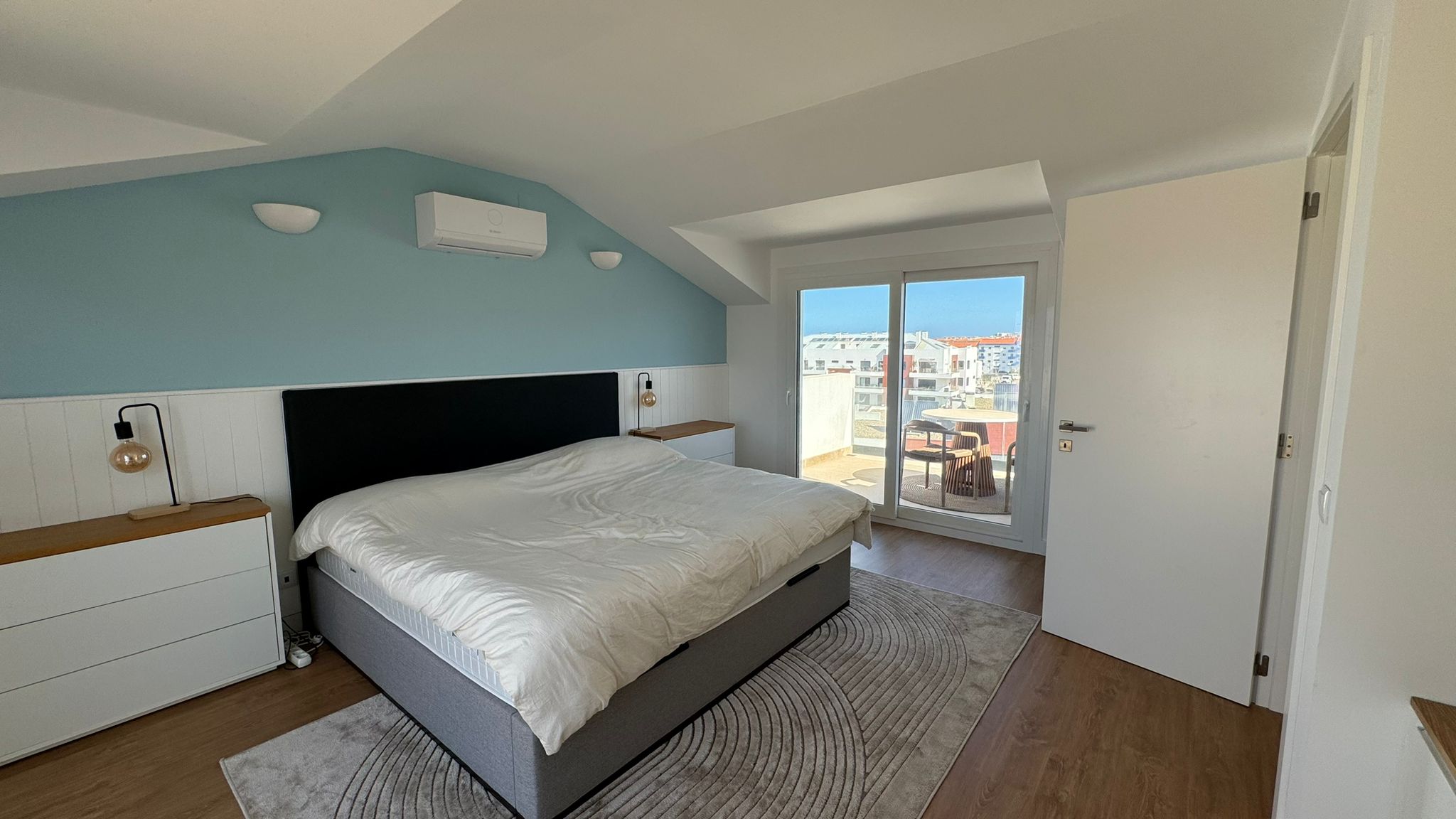 Master bedroom — village view
